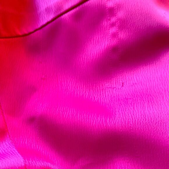 Elle Zeitoune Pink Silk Like Slip Gown Size XL - Picture 6 of 7